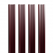 Купить Штакетник Grand Line Velur Ral 3005 М-образный резка 0,5 мм по низкой цене