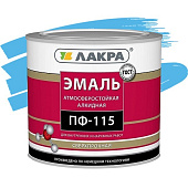Купить Эмаль Лакра ПФ-115 светло-голубая 2 кг по низкой цене