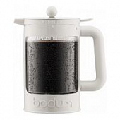 Купить Кофейник-кувшин Bodum Ice Bean для приготовления холодного кофе, белый, 1,5 л по низкой цене