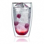 Купить Набор термобокалов (2 штуки) BODUM Pavina, 0.46л, цвет прозрачный по низкой цене