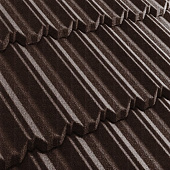 Купить Черепица Metrotile Metroclassic композитная коричневая по низкой цене