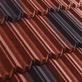 Купить Черепица Metrotile Metroclassic композитная красно-черная по низкой цене