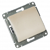 Купить Выключатель проходной одноклавишный Schneider Electric Глосса без рамки перламутр по низкой цене