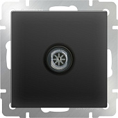 Купить Розетка Werkel WL08-TV телевизионная одноместный оконечной черный матовый по низкой цене
