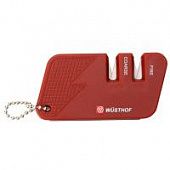Купить Точилка Wüsthof Knife sharpeners двухуровневая, карманная, цвет красный по низкой цене