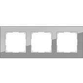 Купить Рамка Werkel Favorit WL01-Frame-03 серая трехместная по низкой цене