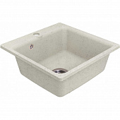 Купить Мойка GranFest Smart GF-SM430 430 кухонная композитная белая 432х432 мм по низкой цене