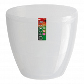 Купить Кашпо пластиковое d22,5 см прозрачное ДЕКО ТВИН 5,8 л по низкой цене