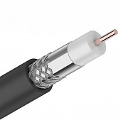 Купить Кабель PROconnect коаксиальный RG-6U 75 Ом CCS/Al/Al 48% Outdoor черный бухта 100 м по низкой цене
