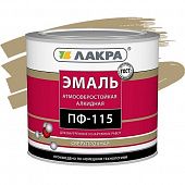 Купить Эмаль Лакра ПФ-115 бежевая 2,8 кг по низкой цене