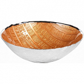 Купить Салатник Argenesi Wood Orange, стекло, серебро 999, 8х26 см по низкой цене