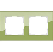 Купить Рамка Werkel Favorit WL01-Frame-02 фисташковая двухместная по низкой цене