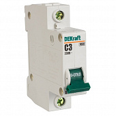 Купить Автоматический выключатель DEKraft ВА-101 1п C 3А 4.5кА по низкой цене