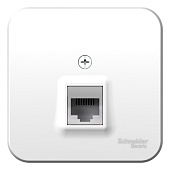 Купить Розетка Schneider Electric Blanca BLNIA045001 RJ45 компьютерная одноместная с изолирующей пластиной белая по низкой цене