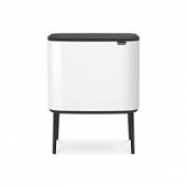 Купить Бак Brabantia Touch Bin Bo мусорный, белый, 3х11 л по низкой цене