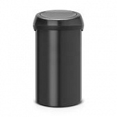 Купить Бак Brabantia Touch Bin New мусорный, черный матовый, 60 л по низкой цене