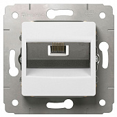 Купить Розетка Legrand Cariva 773641 RJ45 компьютерная одноместный белый по низкой цене