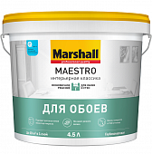 Купить Краска Marshall Maestro Интерьерная Классика для стен и потолков глубокоматовая 4,5 л по низкой цене