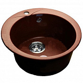 Купить Мойка GranFest Rondo GF-R480 кухонная композитная терракотовая D470 мм по низкой цене