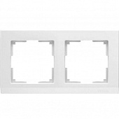 Купить Рамка Werkel Stark WL04-Frame-02 белая двухместная по низкой цене