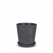 Купить Горшок керамический Лофт d15 см графит по низкой цене
