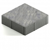 Купить Тротуарная плитка Steingot Color Mix Stein Silver №12 квадрат 200х200х60 мм по низкой цене