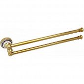 Купить Полотенцедержатель Fixsen Bogema Gold FX-78502AG двойной поворотный по низкой цене