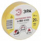 Купить Изолента Эра 43621/43614 ПВХ желтая 19 мм 20 м по низкой цене