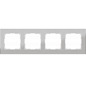 Купить Рамка Werkel Aluminium WL11-Frame-04 алюминий четырехместная по низкой цене