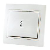 Купить Переключатель TDM Electric ТАЙМЫР SQ1814-0007 в рамку с/у, 1 клавиша, б/инд., 10 А, 230 В, IP20, керамика, белый по низкой цене