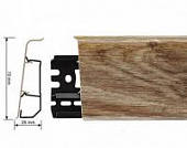 Деревянный, металлический, пластиковый напольный плинтус.