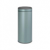 Купить Бак Brabantia Touch Bin New мусорный, мятный металлик, 30 л по низкой цене