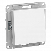 Купить Проходной выключатель одноклавишный Schneider Electric Атлас Дизайн без рамки белый по низкой цене