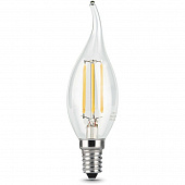Купить Лампа Gauss 104801207-S Filament Candle tailed 7W E14 4100K step dimmable светодиодная по низкой цене