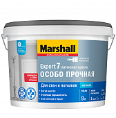 Купить Краска Marshall Export-7 база BW для стен и потолков матовая 9 л по низкой цене
