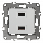 Купить Розетка USB ЭРА без рамки белая по низкой цене