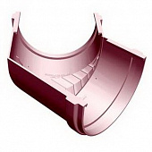Купить Угол желоба Docke ПВХ D120/85 мм универсальный 135 градусов RAL 3009 Гранат по низкой цене