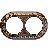 Купить Рамка Werkel Antik Runda WL70-frame-02 бронза двухместная по низкой цене