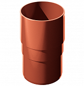 Купить Соединитель трубы Технониколь ПВХ D125/82 мм красный по низкой цене