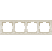 Купить Рамка Werkel Flock WL05-Frame-04-ivory Слоновая кость четырехместная по низкой цене