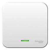 Купить Выключатель Schneider Electric Blanca BLNVA101111 одноклавишный с изолирующей пластиной и индикатором белый по низкой цене