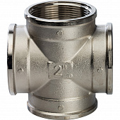 Купить Крестовина Stout SFT-0031-000002 2 дюйма никелированная с внутренней резьбой по низкой цене