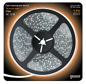 Купить Лента Gauss LED 311000105 2835/60-SMD светодиодная IP66 4,8W 12V DC теплый белый 5 м по низкой цене