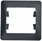 Купить Рамка Schneider Electric Glossa GSL000701 антрацит одноместная по низкой цене