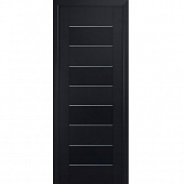 Купить Дверное полотно Profil Doors 45U экошпон Черный матовый 2000х900 мм по низкой цене
