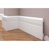 Деревянный, металлический, пластиковый напольный плинтус.