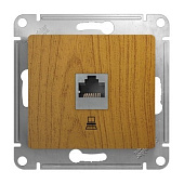 Купить Розетка Schneider Electric Glossa GSL000581K RJ45 компьютерная одноместный дуб по низкой цене