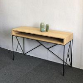 Купить Консоль Intelligent Design Prince line black светлый дуб по низкой цене