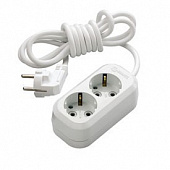 Купить Удлинитель Makel MGP112 бытовой 2 розетки с заземлением ПВС 3х1 3500 Вт IP20 2 м по низкой цене