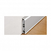 Деревянный, металлический, пластиковый напольный плинтус.